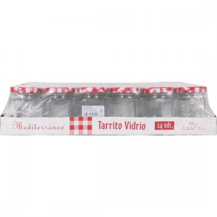 Tarro de Vidrio Hermético 45 ml Ø4,5x6cm (24 Uds)