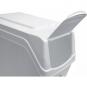 Juego de 4 cubos de reciclaje 80l prosperplast sortibox de plastico en color blanco - Imagen 6