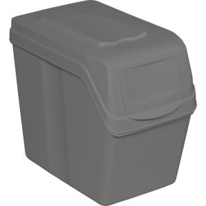Juego de 4 cubos de reciclaje 80l prosperplast sortibox de plastico en color gris - Imagen 5