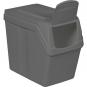 Juego de 4 cubos de reciclaje 80l prosperplast sortibox de plastico en color gris - Imagen 6