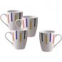 Set 4p mugs 11cm 360ml new bone - rayas de colores casa benetton - Imagen 4