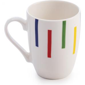 Set 4p mugs 11cm 360ml new bone - rayas de colores casa benetton - Imagen 7