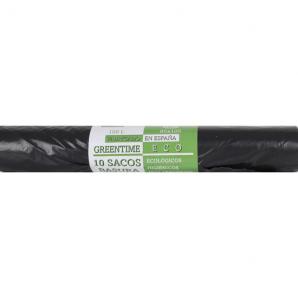 10 sacos basura 85x105-g110-100 l. greentime eco - Imagen 2