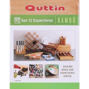 Set 12 especieros soporte bambu quttin - Imagen 3