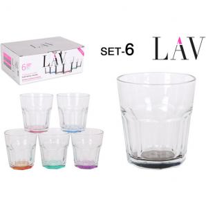 Set 6 vasos agua 305cc colores pastel - Imagen 2