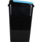 Cubo basura rectangular bido 45l negro/azul - Imagen 3