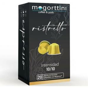 Ristretto 20 cápsulas mogorttini compatibles con nespresso, en aluminio - Imagen 1