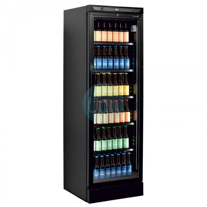 Armario Refrigerado Vertical 6 Alturas Color Negro 1 Puerta de Cristal CEV425-I BLACK