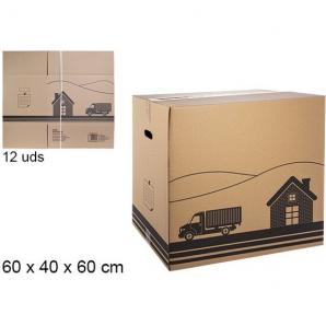 Caja carton multiusos s-16 60x40x60cm - 12 unidades - Imagen 1