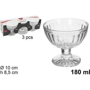 Copa cristal pack 3 helado roma 180ml - 12 unidades - Imagen 1