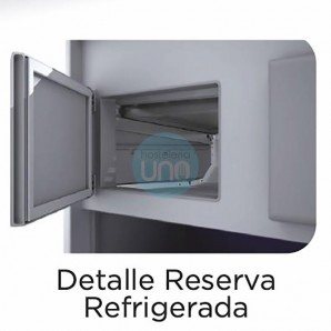 Vitrina Refrigerada Negra, Cristal Curvo, 2 Metros Ancho, Fondo 80 cm, VEC200