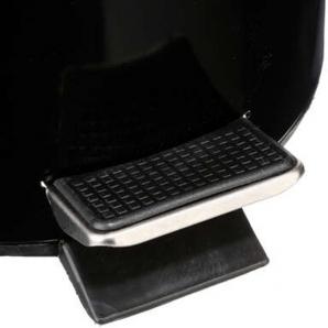 Cubo de basura 3l pedal de metal negro - Imagen 2