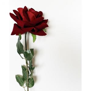 Ramo de rosa de 75 cm en terciopelo - Imagen 1