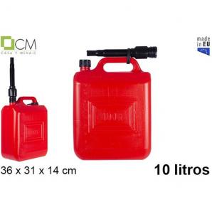 Garrafa multiuso roja con tapon y manguera 10 litros - 5 unidades - Imagen 1