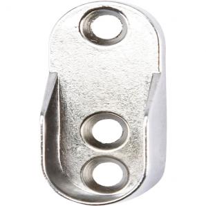 Soportes para barra de armario - extremo - oval - metalizado - Imagen 1