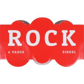 Set 6 vasos 290cc rock sirkel - 6 unidades - Imagen 4