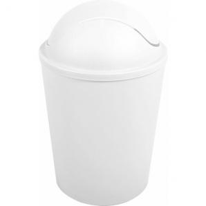 Cubo de basura "ako" 5,5l con tapa abatible blanca - Imagen 3