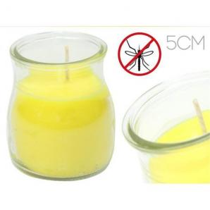 Velón vaso cristal (yogur) aroma citronela - Imagen 1