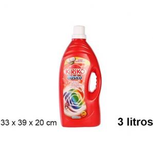 Detergente liquido basico 3lt kiriko - 4 unidades - Imagen 1