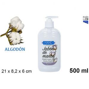 Jabon liquido de manos algodon 500ml - 12 unidades - Imagen 1