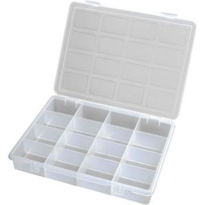 Organizador de plástico transparente con 16 compartimentos - Imagen 1