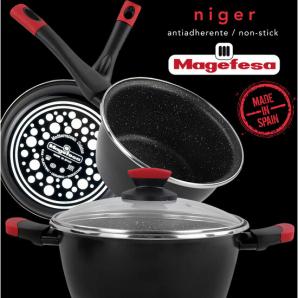 Magefesa colección niger bandeja horno 40 en acero esmaltado vitrificado, apto inducción y lavavajillas - Imagen 2