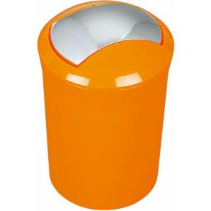 Cubo de basura spirella  colección sydney color naranja acrilico  (5l) - Imagen 1