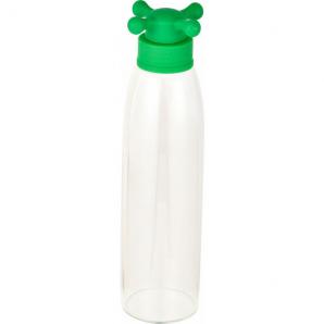 Botella de agua 500ml borosilicato tapa verde de grifo-rainbow - Imagen 2