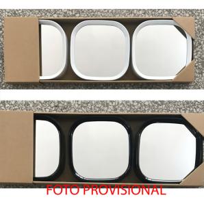 Juego de 3 espejos cuadrado blanco/negro - surtidos - Imagen 1