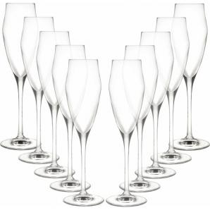 Set 10 copas flauta 18,2 cl cristal colección wine - Imagen 1
