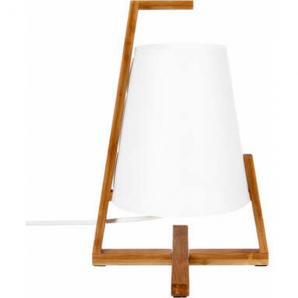 Lámpara de bambú y pantalla de plástico h31 - Imagen 1