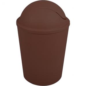 Cubo de basura "ako" 5,5l con tapa abatible chocolate - Imagen 3