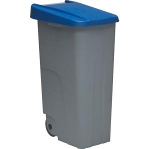 Contenedor reciclo 110 litros cerrado + 3x bolsas de basura de 10 unidades|42x57x88 cm - Imagen 4