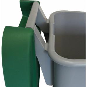 Contenedor reciclo 110 litros cerrado + 3x bolsas de basura de 10 unidades|42x57x88 cm - Imagen 6