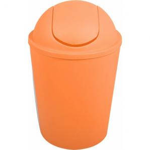Cubo de basura "ako" 5,5l con tapa abatible naranja - Imagen 1