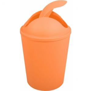 Cubo de basura "ako" 5,5l con tapa abatible naranja - Imagen 2