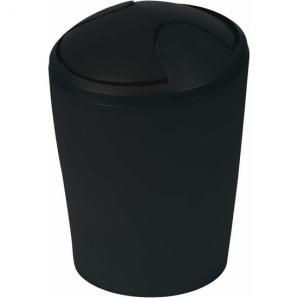 Cubo de basura spirella colección move color negro (5l) - Imagen 1