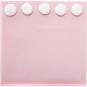 Caja  de almacenamiento infantil con pompones color rosa - 29 x 29 x 29cm - Imagen 2