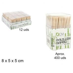 48 Palilleros bambu cuadrado 400 piezas - 48 unidades - Imagen 1