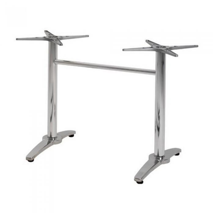 Base de mesa roma, rectangular, inoxidable y aluminio* - Imagen 1