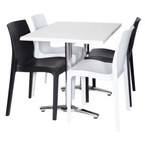 Base de mesa roma, rectangular, inoxidable y aluminio* - Imagen 2