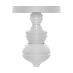 Lámpara louvre, sobremesa, blanca, pantalla blanca - Imagen 2