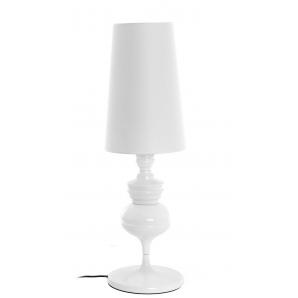 Lámpara louvre, sobremesa, blanca, pantalla blanca - Imagen 3