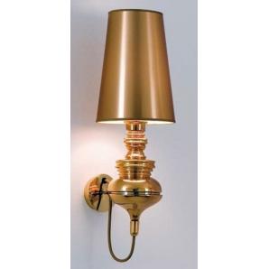 Lámpara louvre, aplique de pared, dorado, pantalla dorada - Imagen 1