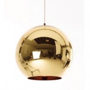 Lámpara hugo, colgante, cristal, dorada, 25 cms de diámetro - Imagen 1