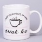 Taza con Frase "Drink Tea" para Amantes del Té