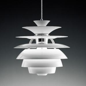 Lámpara cygny, aluminio, blanca, 40 cms de diámetro - Imagen 1