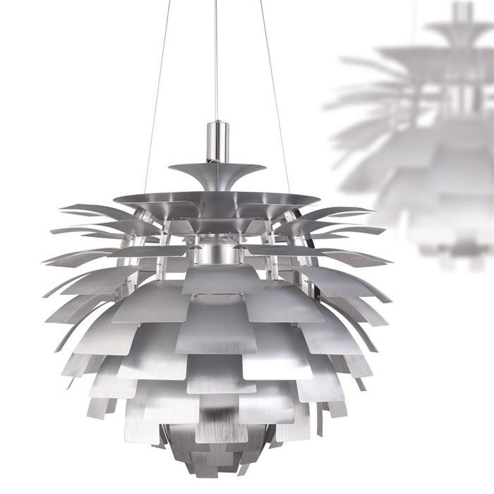 Lámpara artic, aluminio, plata, 60 cms. de diámetro - Imagen 1