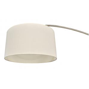 Lámpara omega, pie de salón, cromada, mármol, pantalla blanca - Imagen 4