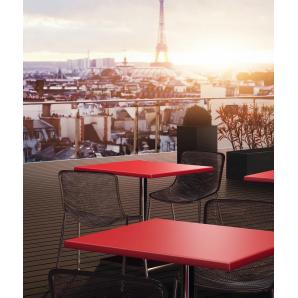 Tablero de mesa werzalit alemania, rojo 328, 70 x 70 cms* - Imagen 2